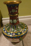 景泰蓝花瓶 HAND MADE  CLOISONNE VASE